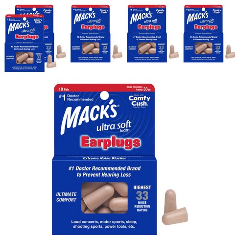 Macks 울트라 귀마개, 6개, 20개입