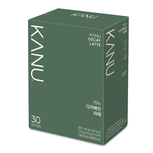 카누 디카페인 라떼 스틱커피, 13.5g, 30개입, 1개