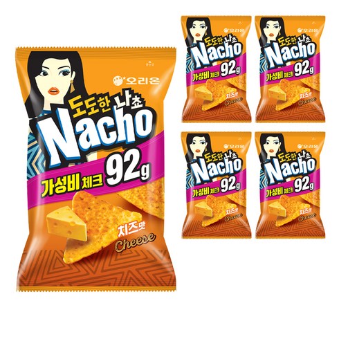 오리온 도도한 나쵸 치즈맛, 92g, 5개