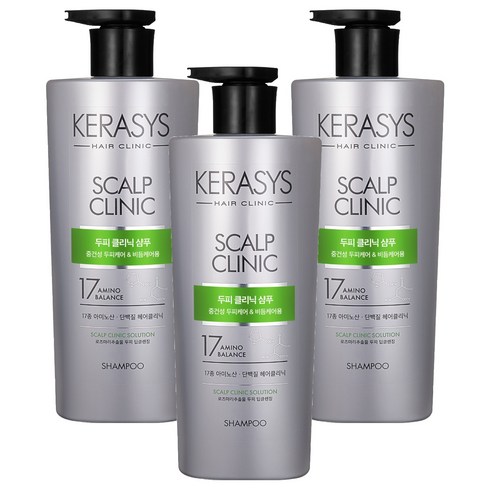 케라시스 두피 클리닉 단백질 샴푸, 600ml, 3개