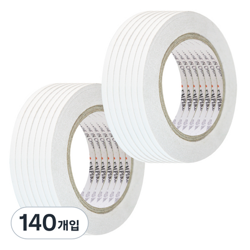 엠파이어 양면테이프 5mm x 30m, 화이트 반투명, 140개입