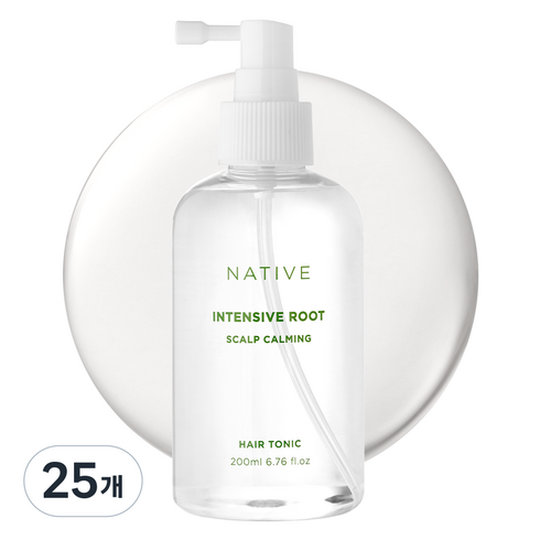 아브카 네이티브 인텐시브 루트 카밍 두피케어 탈모증상완화 헤어토닉, 200ml, 25개