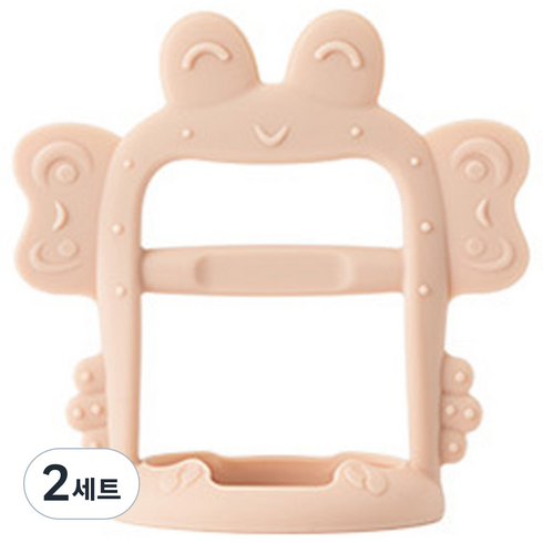 티지엠 꽃게 손목 치발기, 단품, 베이비 핑크, 2세트