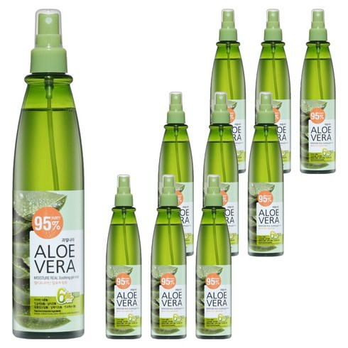 과일나라 알로에베라 모이스처 리얼 수딩 젤 미스트, 310ml, 10개
