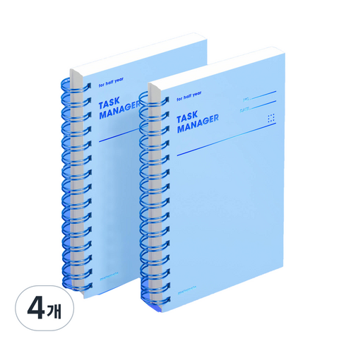 모트모트 태스크 매니저 HALF YEAR 플래너, 세레니티, 4개