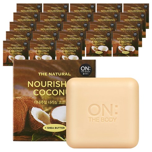 온더바디 더 내추럴 너리싱 비누 코코넛, 90g, 24개입