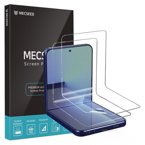 MECSEED 6DNF 풀커버 휴대폰 액정보호필름 2p 세트, 1세트