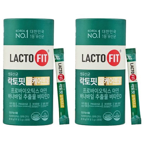 락토핏 종근당건강 당케어 프로 30p, 30정, 2개