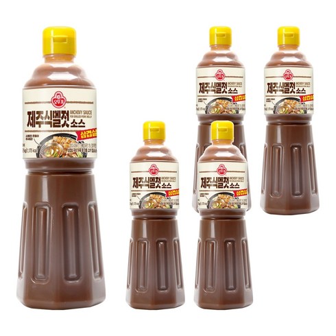 오뚜기 삼겹살 제주식 멜젓 소스, 1.12kg, 5개