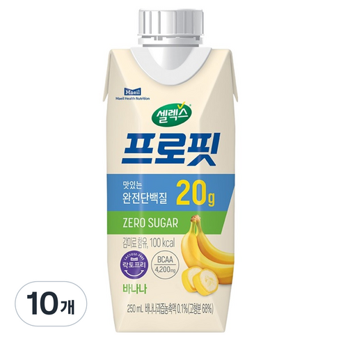 셀렉스 프로핏 바나나, 250ml, 10개