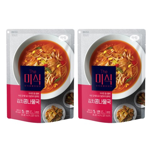 더미식 김치콩나물국, 350g, 2개