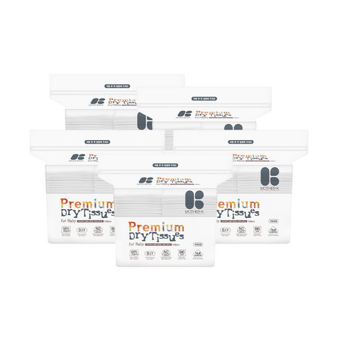 마더케이 프리미엄 레이온 건티슈 신생아용, 60g, 160매, 5세트