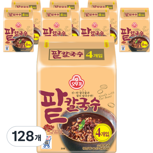 오뚜기 팥칼국수, 120g, 128개
