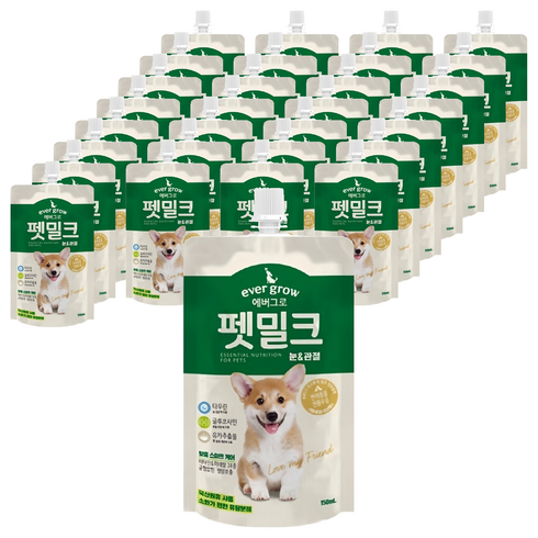 에버그로 강아지 펫밀크, 눈&관절, 150ml, 40개
