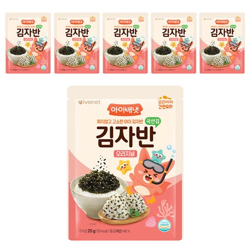 아이배냇 김자반, 오리지널맛, 6개, 25g