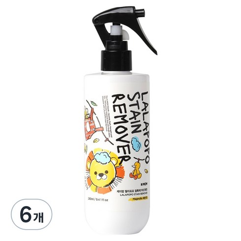 케이맘 랄라포포 유아용 얼룩제거제, 280ml, 1개입, 6개
