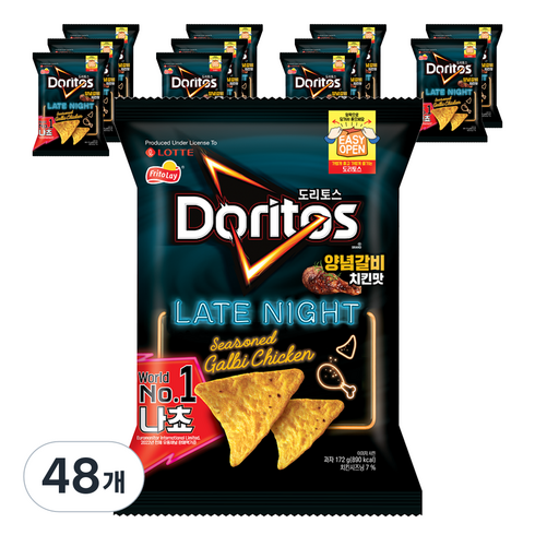 도리토스 양념갈비치킨맛, 172g, 48개