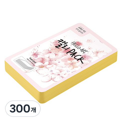 종이문화 헬로우아트캘리팩 두꺼운 스므스 엽서 200g 06 딥옐로우, 104 x 153 mm, 300매