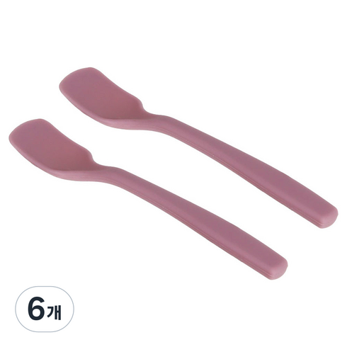 플라라 비비드 요거트 스푼, 다크핑크, 6개, 단품