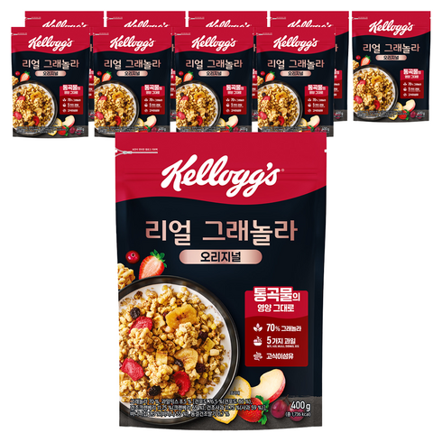 켈로그 리얼 그래놀라 오리지널 시리얼, 400g, 10개