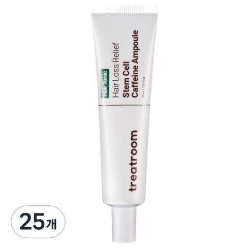 트리트룸 헤어토닉 탈모완화 줄기세포 카페인 앰플, 25개, 30ml