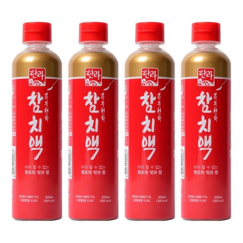 한라식품 참치액, 500ml, 4개