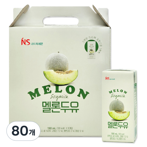 삼육네이처세븐 멜론두유, 190ml, 80개