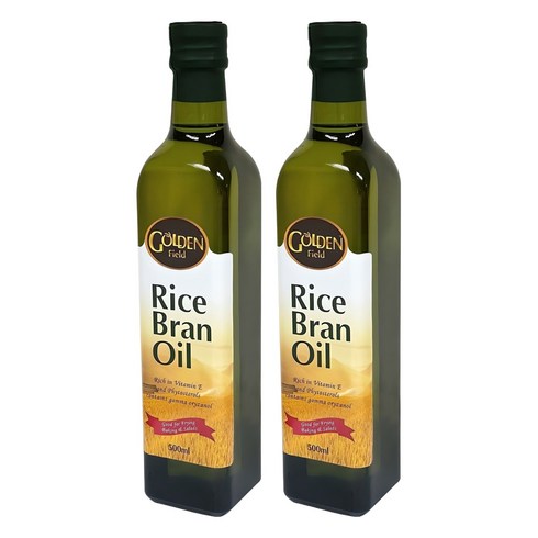 골든필드 100% 현미유, 500ml, 2개
