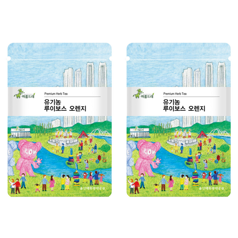 아름드레 유기농 오렌지 삼각티백 루이보스, 1.5g, 25개입, 2개