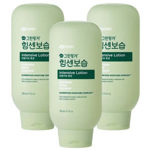 그린핑거 힘센보습 인텐시브 바디로션, 280ml, 3개