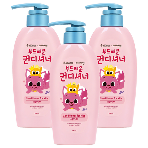 베비언스 핑크퐁 컨디셔너 자몽릴리향, 380ml, 3개