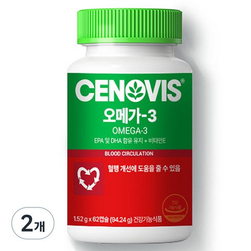 세노비스 오메가 3, 62정, 2개