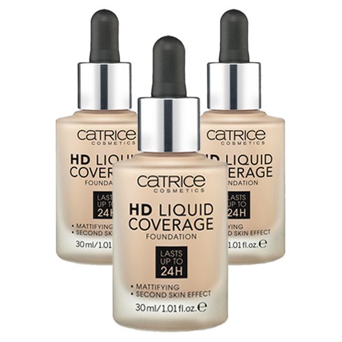 캐트리스 HD 리퀴드 커버리지 파운데이션 30ml, 030호 샌드베이지, 3개