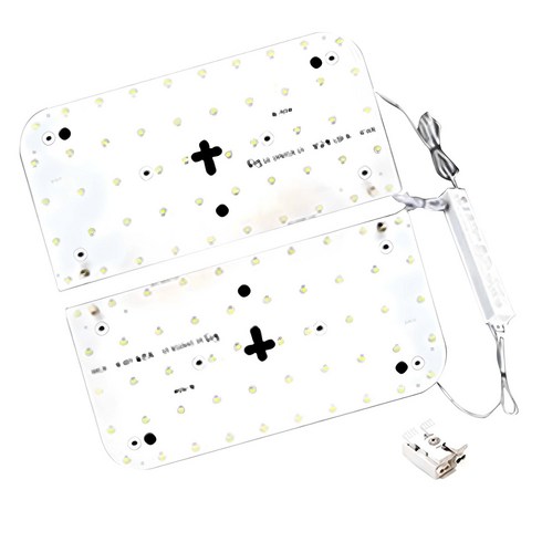 나래이엔지 LED 사각방등 50W 기판 세트, 주광색, 1개