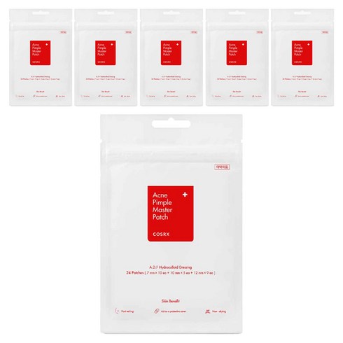 코스알엑스 아크네 핌플 마스터 패치 24p 세트, 24개입, 6개