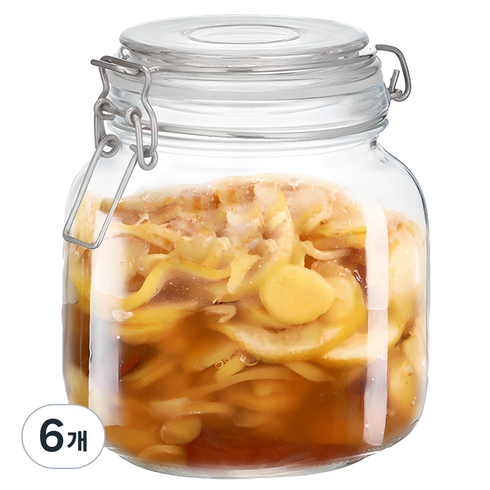 오븐락 벨런 밀폐용기 사각, 1L, 6개