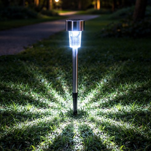 루아즈 LED 센서 야외 정원등 태양광조명, 화이트