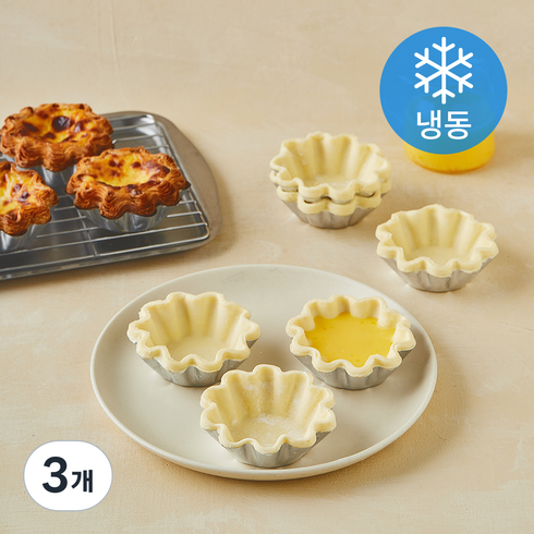 딜라잇가든 꽃모양 타르트쉘 20개입 (냉동), 600g, 3개
