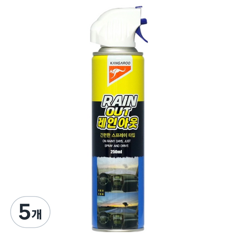 캉가루 레인아웃 자동차 유리 코팅제, 5개, 250ml
