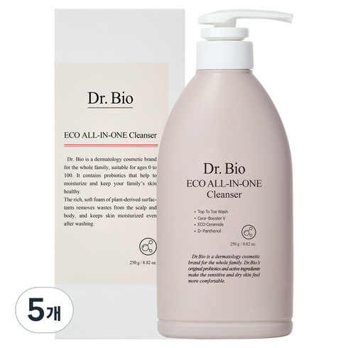 닥터바이오 에코 올인원 클렌저 워시, 250g, 5개