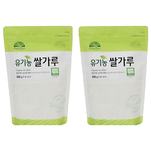 OrganicStory 유기농 쌀가루, 500g, 2개