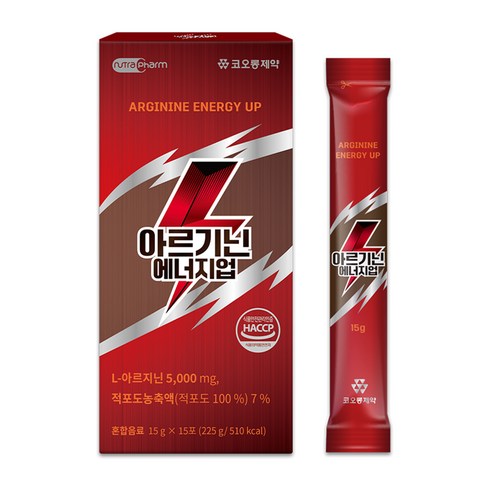코오롱제약 뉴트라팜 아르기닌 에너지업, 225g, 1개