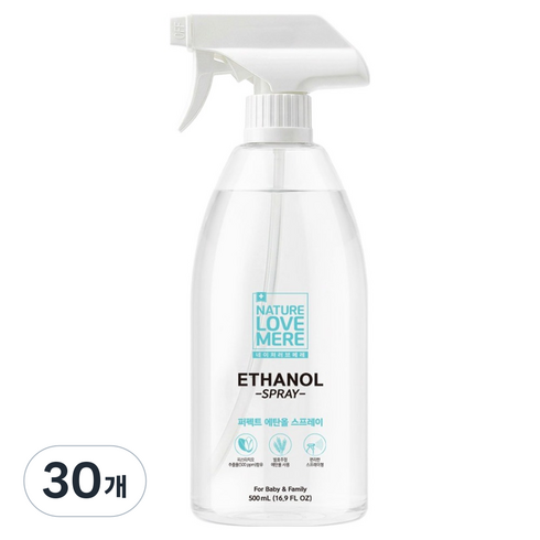 네이쳐러브메레 퍼펙트 에탄올 스프레이, 30개, 500ml