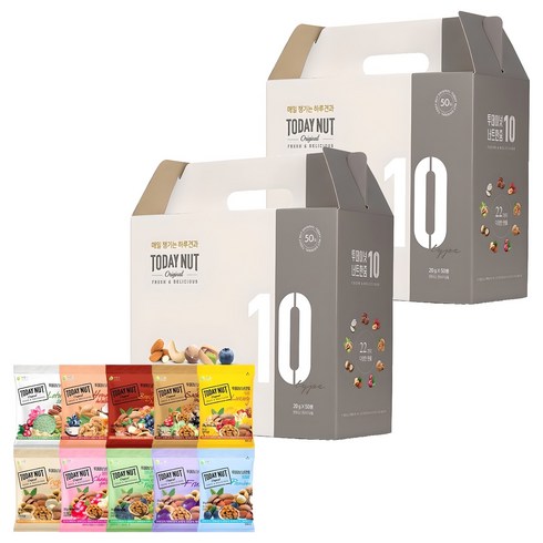투데이넛 너트한줌 10종 견과세트 1kg, 2세트