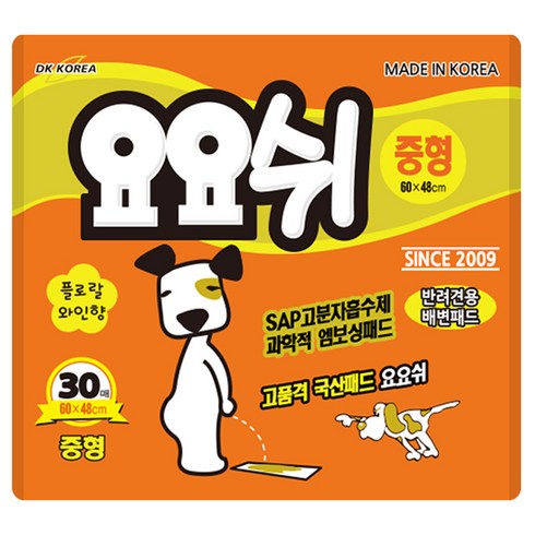 요요쉬 애견 배변패드 플로랄와인향, 30개입, 1개