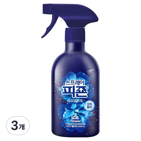 피죤 스프레이 시그니처 강력탈취 섬유탈취제 아이스플라워, 3개, 430ml