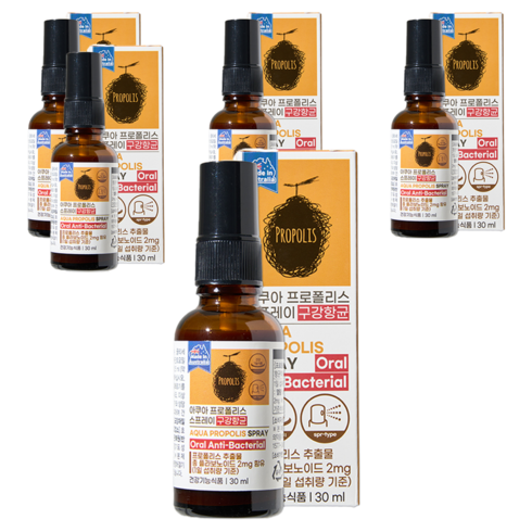제너럴라이프 아쿠아 프로폴리스 스프레이, 30ml, 5개