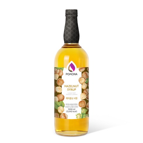 포모나 헤이즐넛 시럽, 1L, 1개