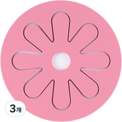 올라운더 북유럽 스타일 뚝배기 받침, 핑크, 3개