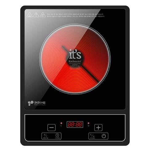 키친아트 렉스 쾌속가열 하이라이트 1구, KP-8022, 프리스탠딩